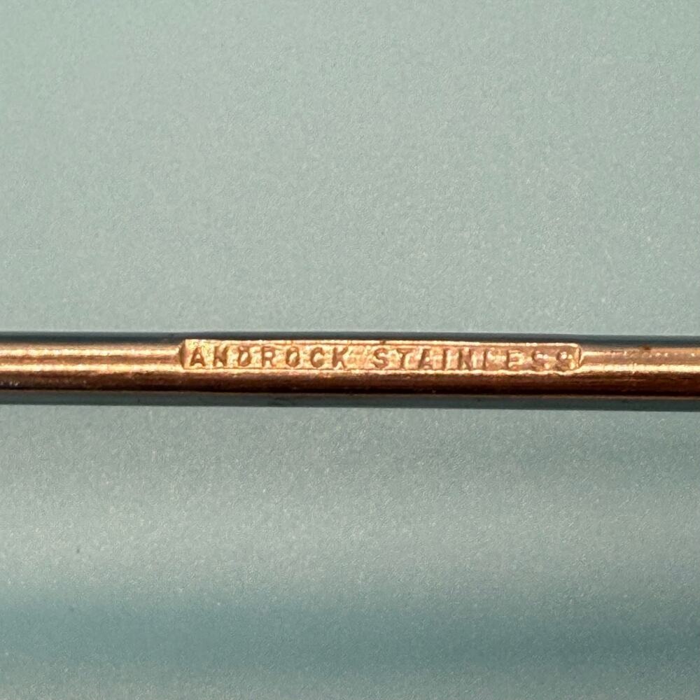 VTG Androck Stainless Steel Long Handle Griddle Pancake Turner Carve Wood Handle - Picture 7 of 10